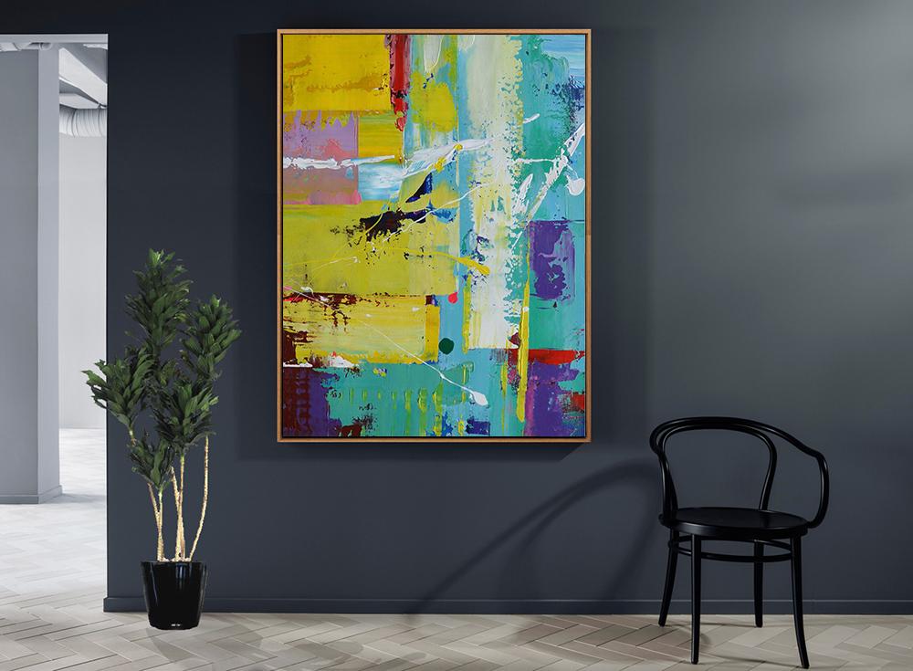 Palette Knife Contemporary Art #L3B - Click Image to Close
